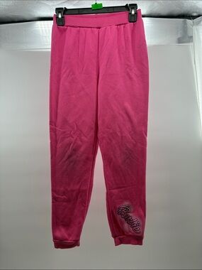 Barbie Hot Pink Cozy Joggers with Logo
